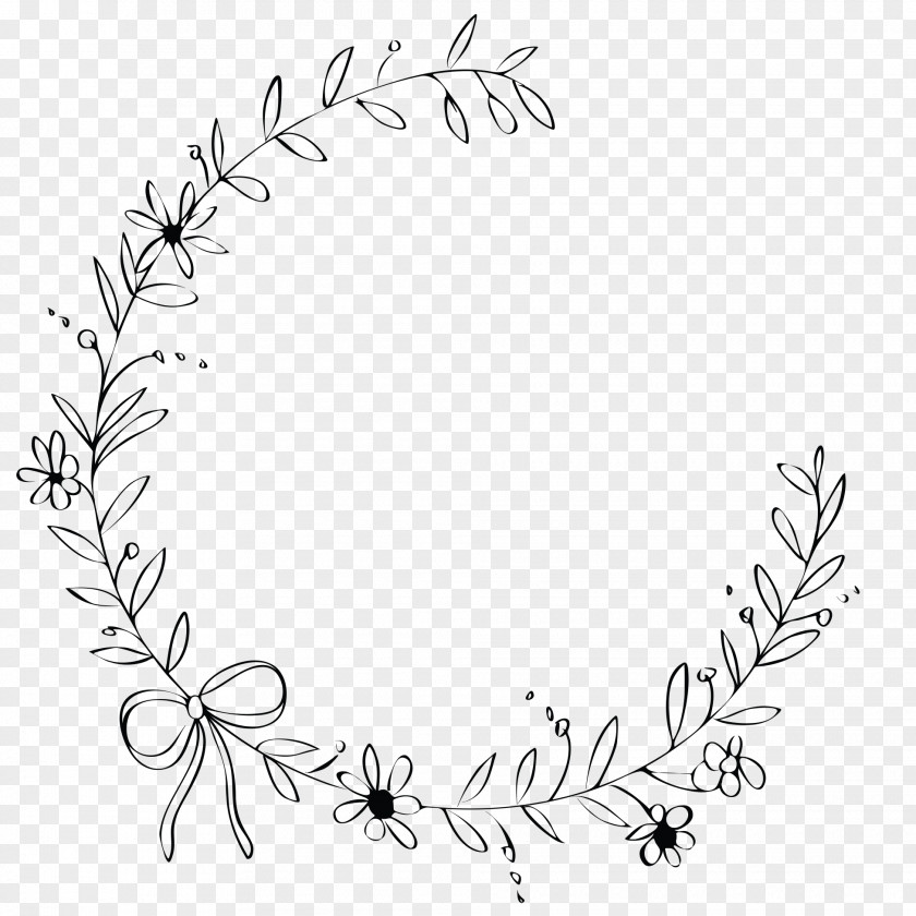 Flower Wreath Glamourous Salon Spa Drawing Clip Art PNG