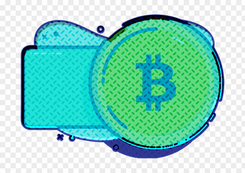 Aqua Turquoise Bitcoin Icon Pay With PNG