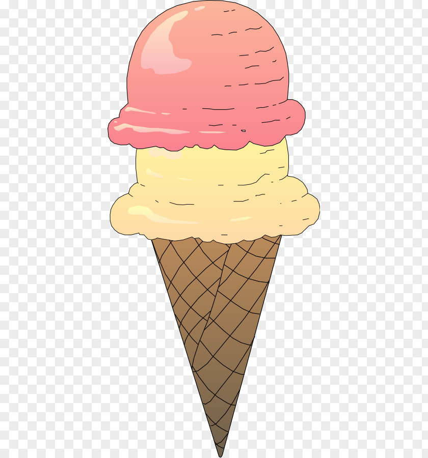 Cream Cliparts Neapolitan Ice Cone Sundae PNG