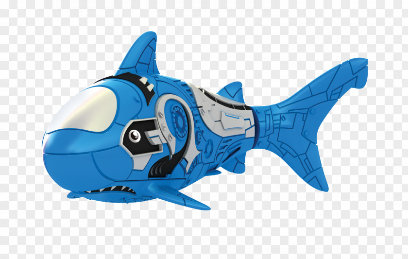 Shark Blue Fish Robot Game PNG