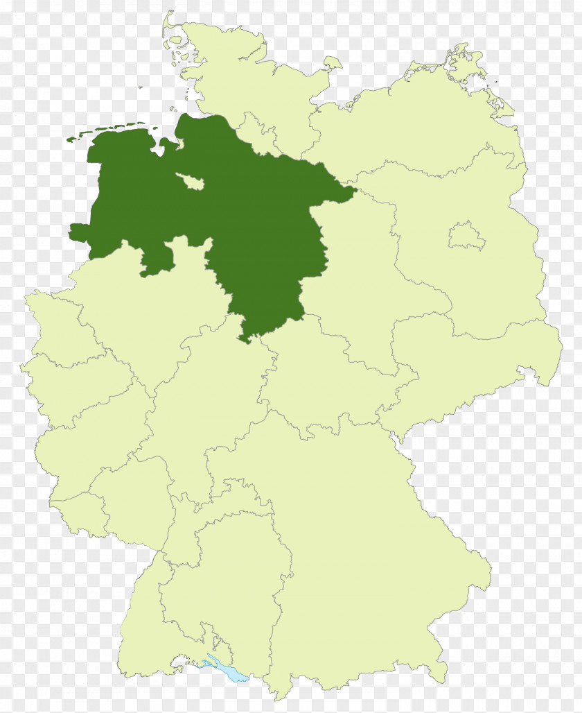 Niños Lower Saxony States Of Germany Blank Map PNG