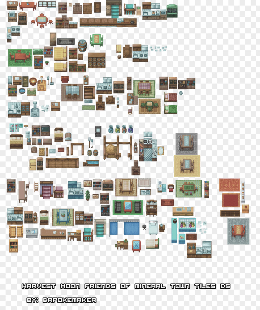 Table Floor Plan Tile-based Video Game 2D Computer Graphics Furniture PNG