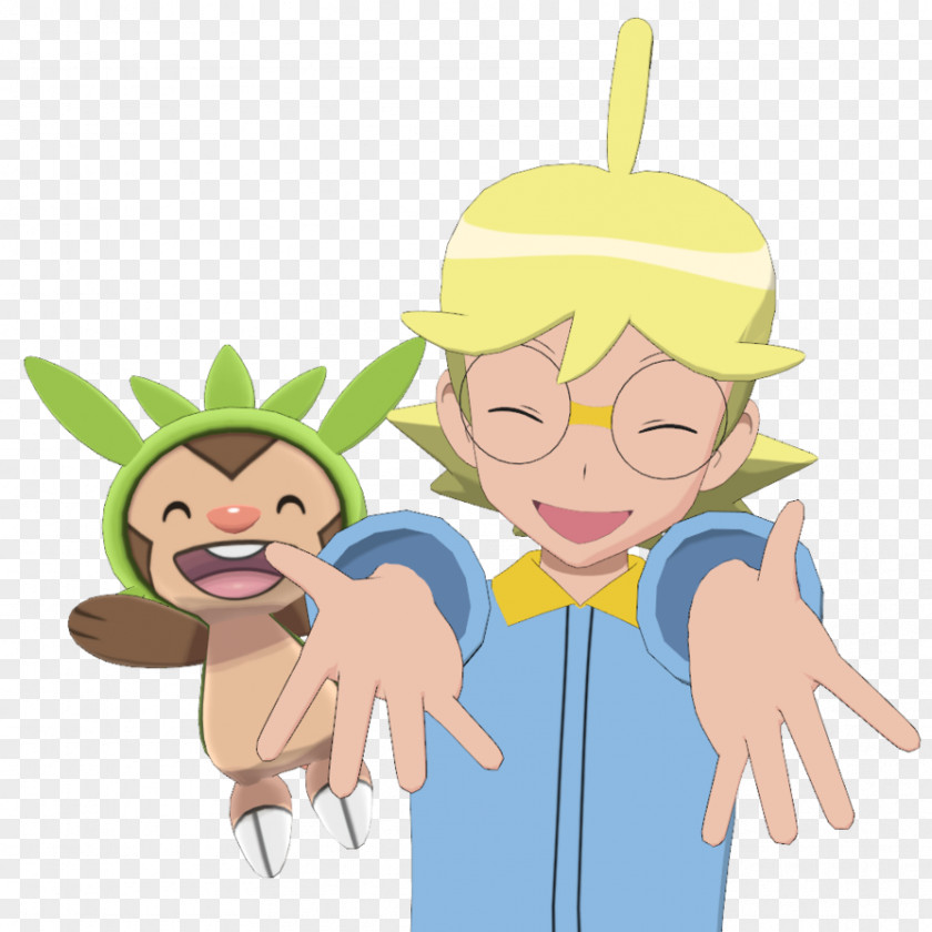 Clemont Pokémon X And Y Serena Chespin PNG