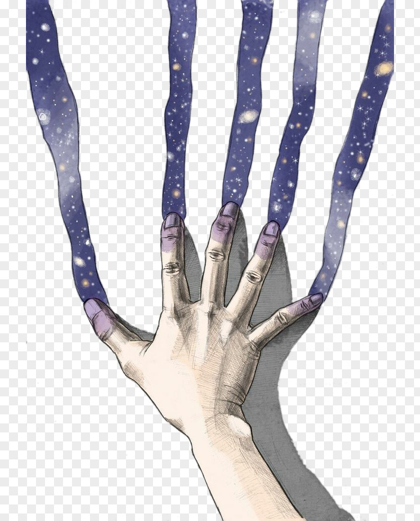 Five Fingers To Draw Galaxia Animation GIF Art Psychedelic Digital PNG