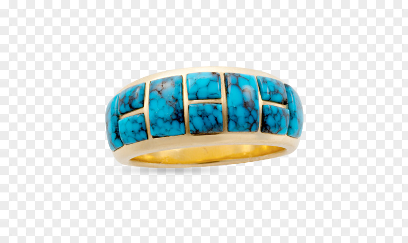 Spiderweb Pattern Santa Fe Goldworks Turquoise Ring Gemstone Jewellery PNG