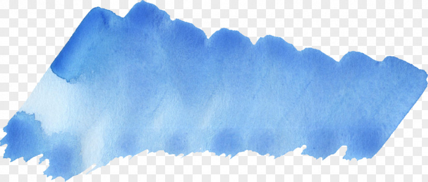 Watercolor Painting Blue Brush PNG