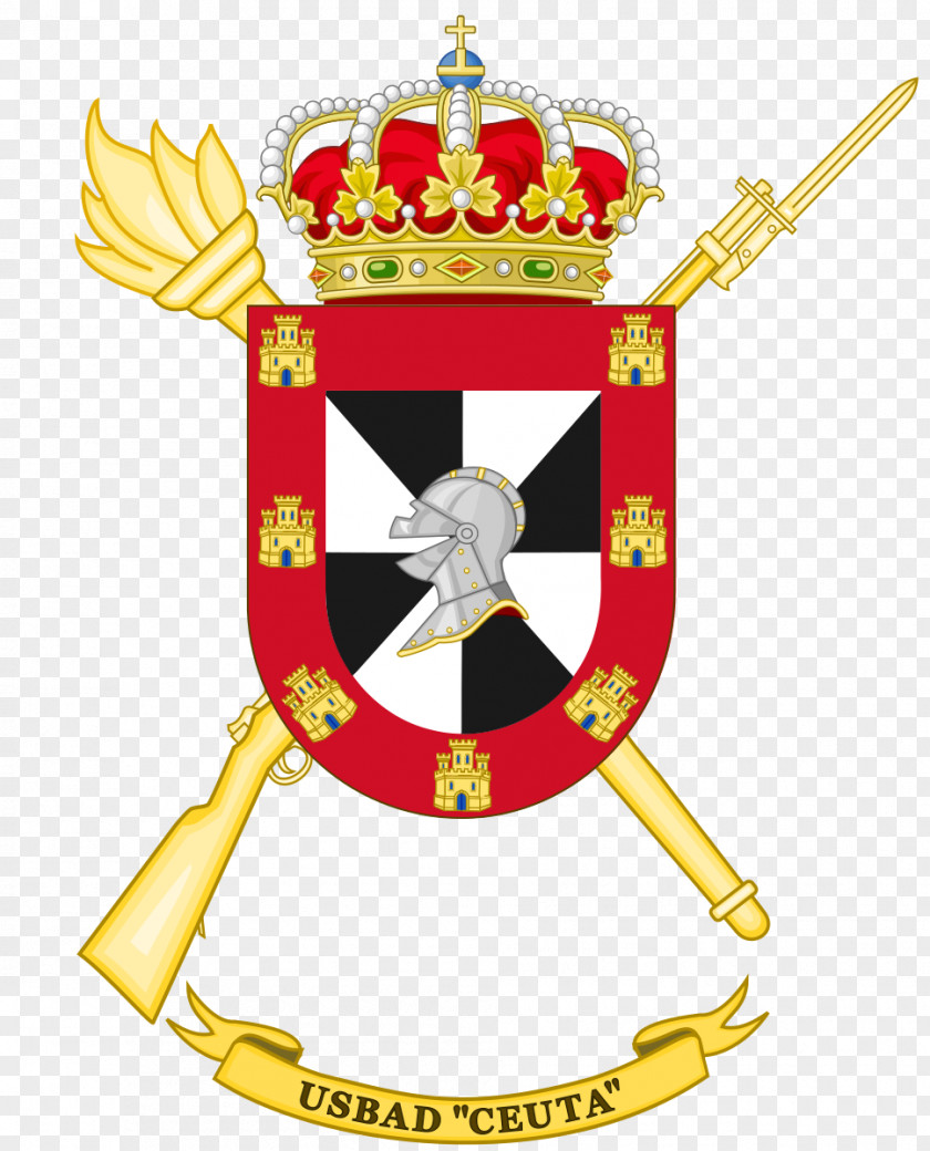 Coat Of Arms Ceuta Spain Spanish Army Escutcheon Regiment PNG