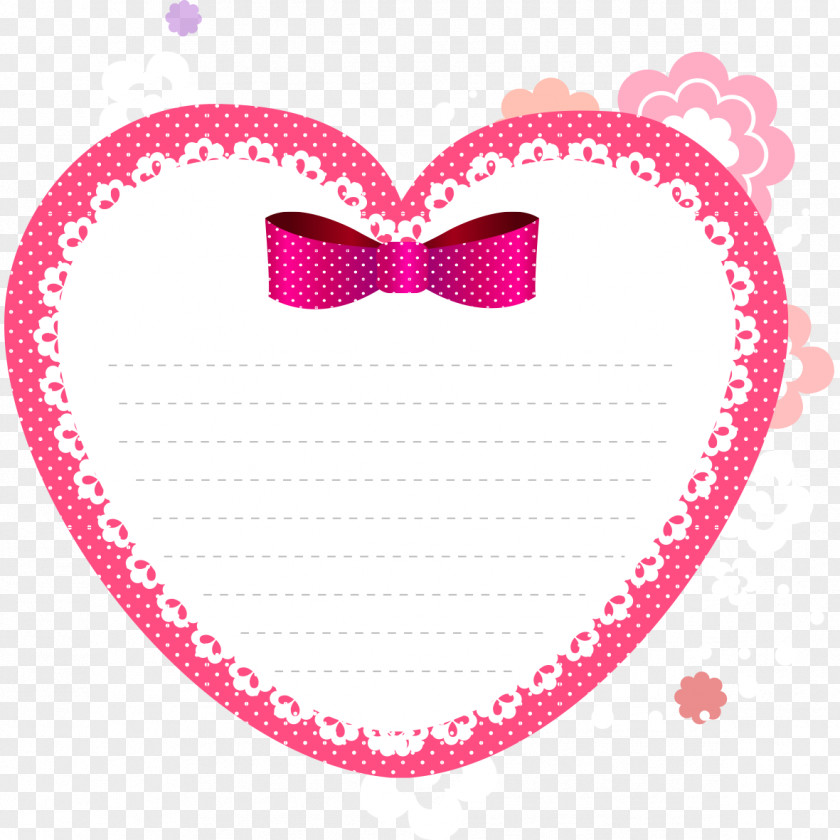 Red Heart-shaped Sticker Convenience Post-it Note Paper Heart PNG