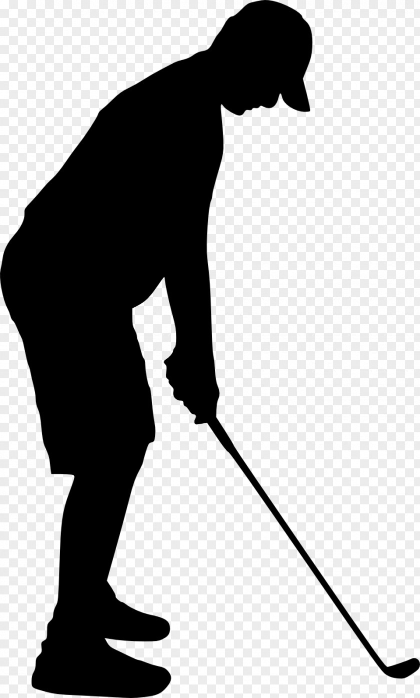 Silhouette Golfer Clip Art PNG