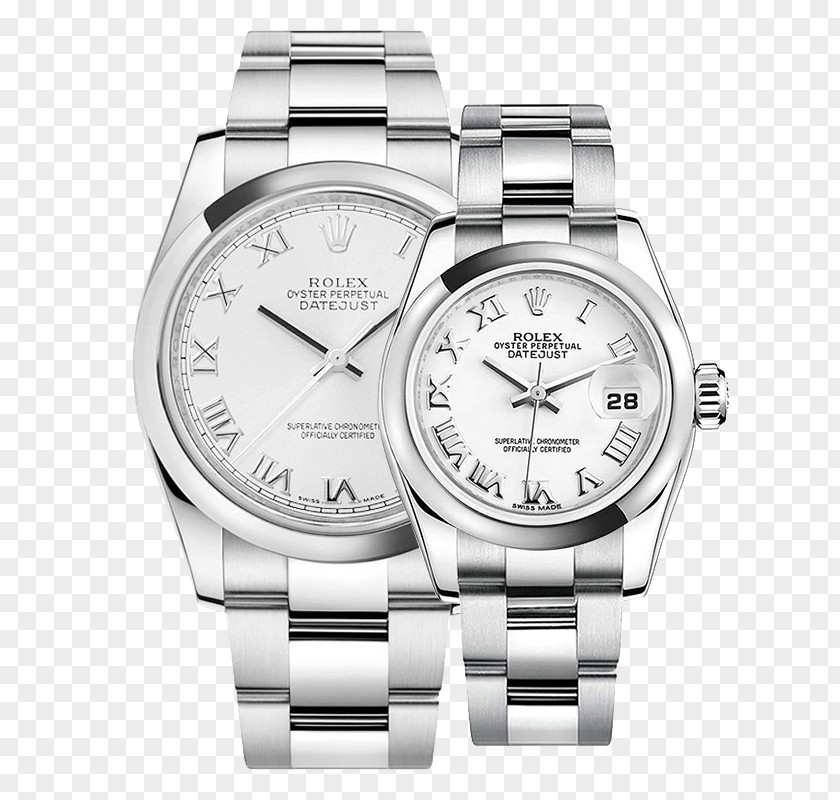 Silver Rolex Watch Men Female Form Couple Tables Submariner Counterfeit PNG