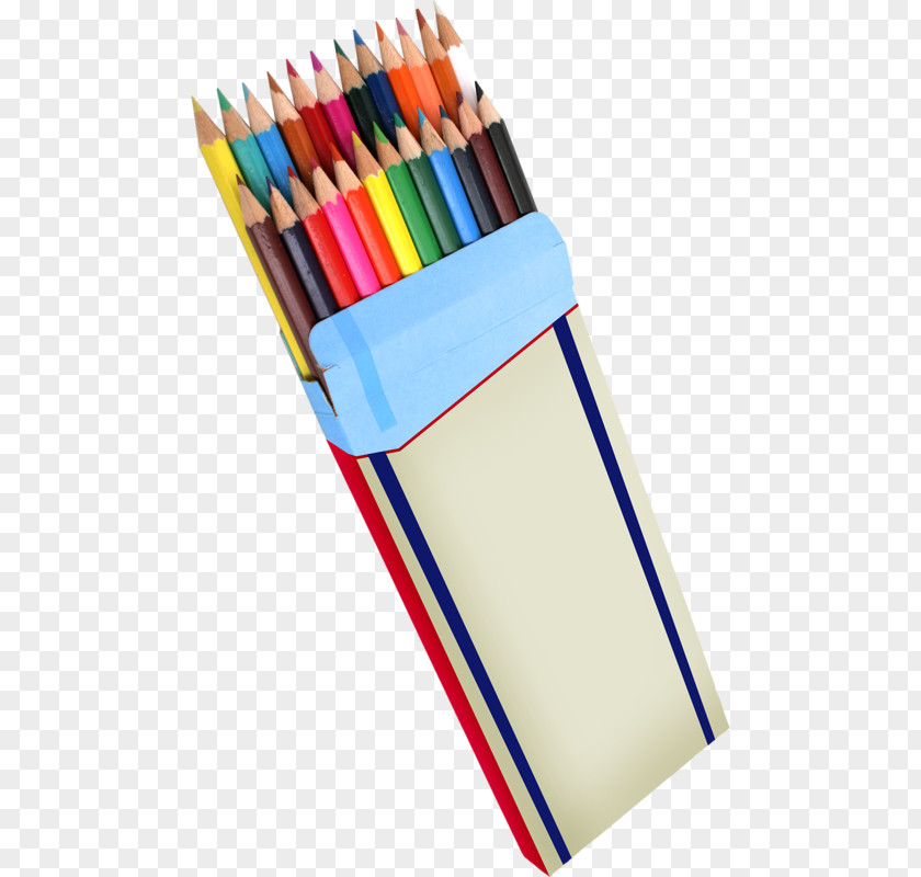Boxed Color Pencil Colored Crayon PNG