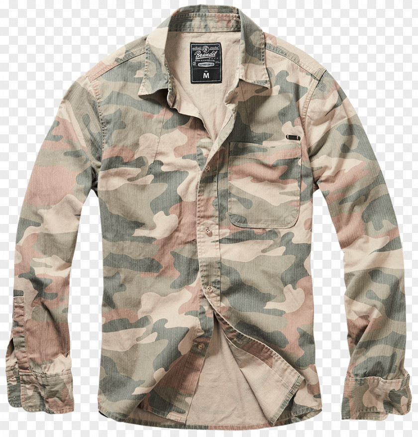 Camo Military Jacket T-shirt Brandit Josh Shirt Darkcamo 3XL U.S. Woodland Clothing PNG