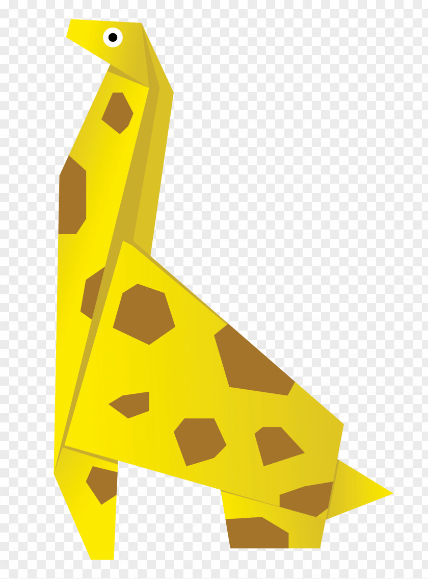 Giraffe Origami Royalty-free Illustration PNG