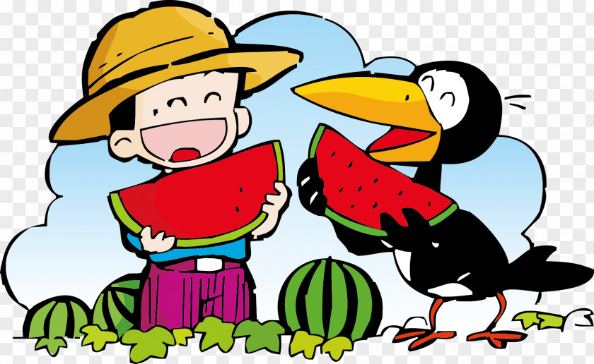 Melons For The Masses Cartoon Watermelon Illustration PNG