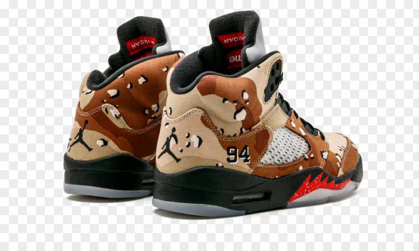 Nike Sports Shoes Air Jordan 5 Retro Supreme 824371 PNG