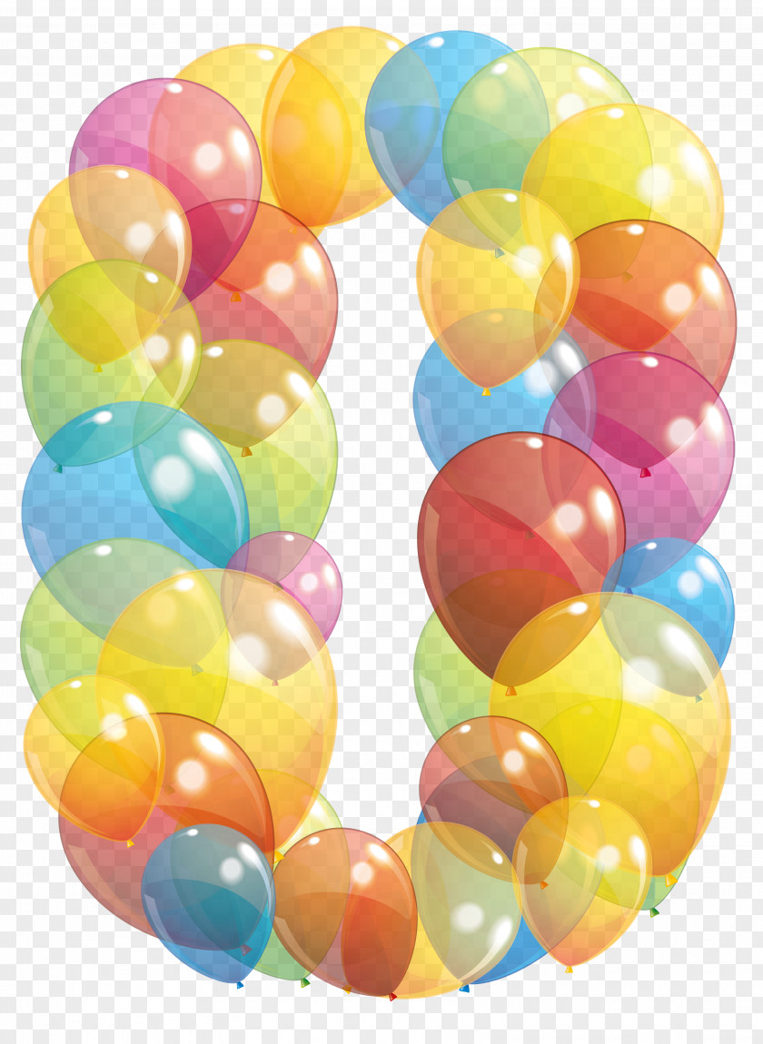 Transparent Zero Number Of Balloons Clipart Image Balloon Clip Art PNG