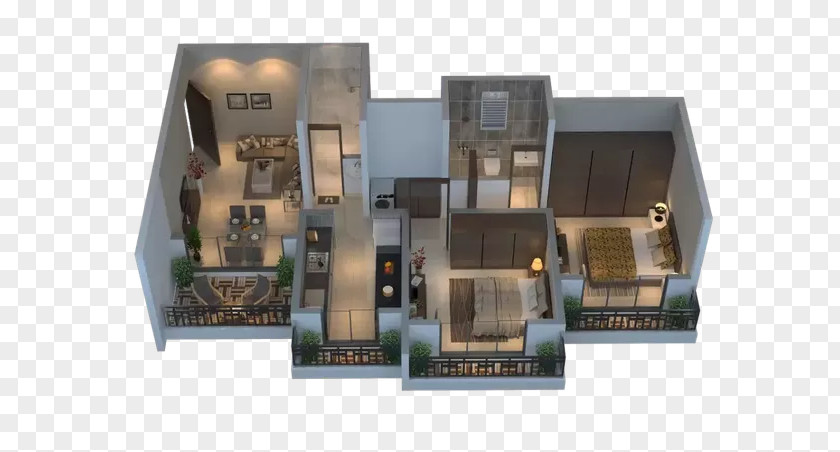 Apartment Kalyan Konark Solitaire Floor Plan Architectural Engineering PNG