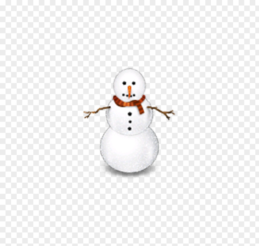 Creative Christmas Snowman Icon PNG