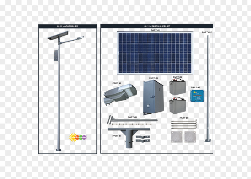 Light Solar Street Lamp LED PNG