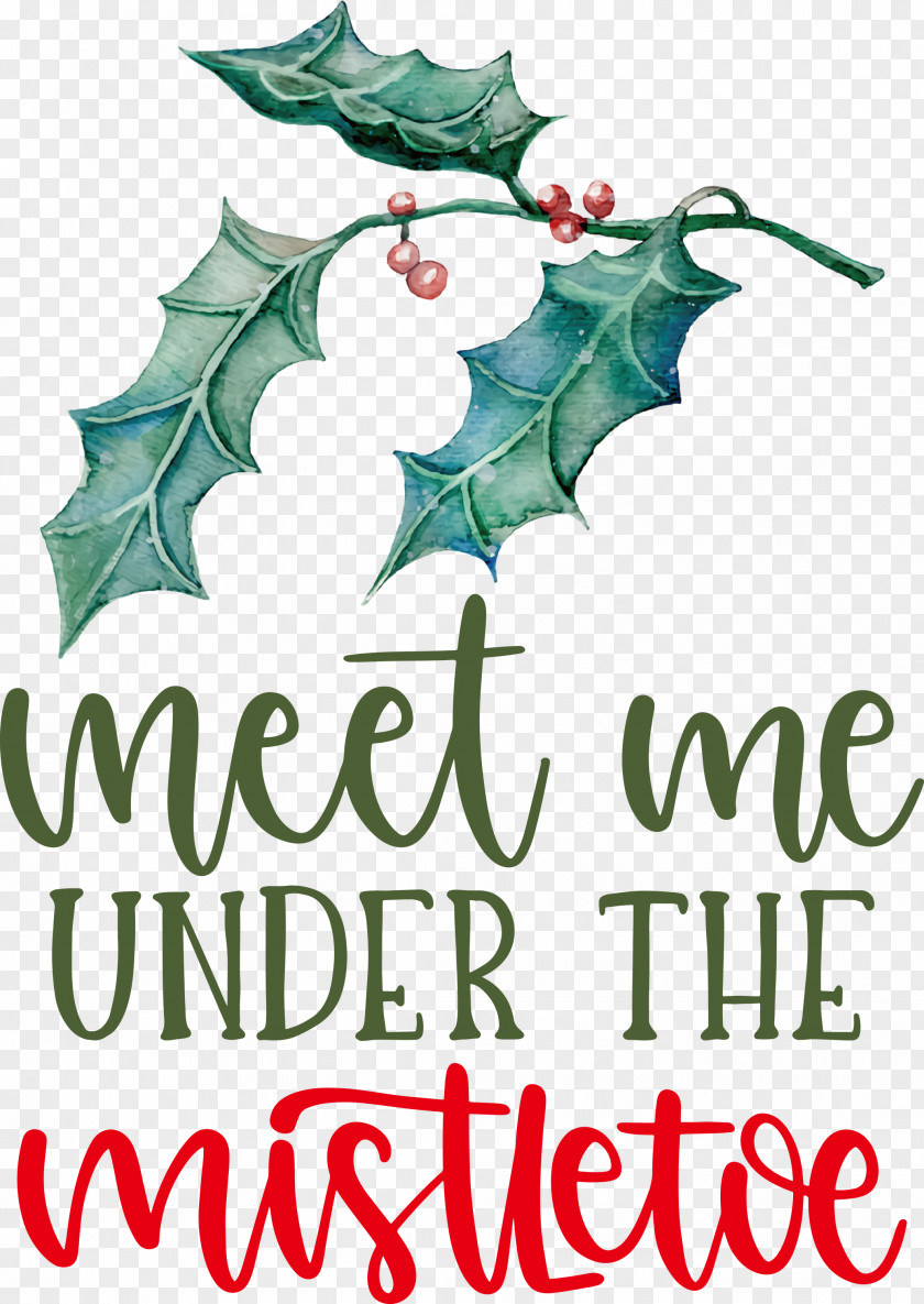 Meet Me Under The Mistletoe PNG