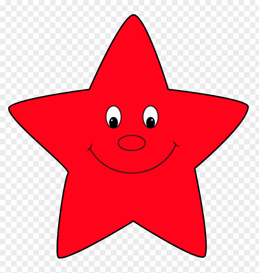 Red Star Cartoon Clip Art PNG