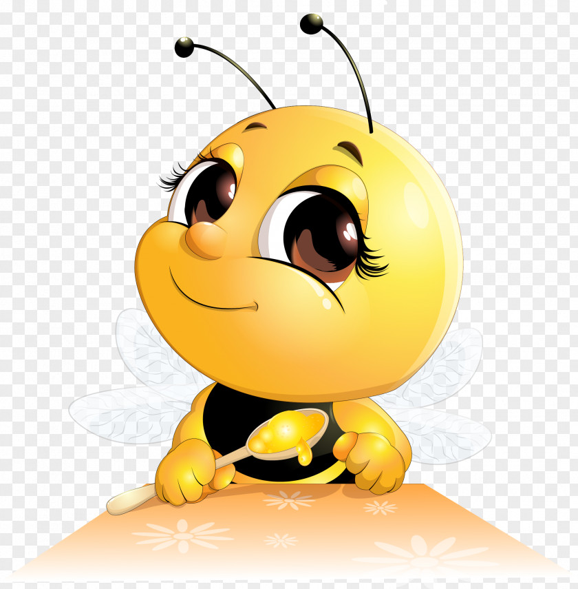 Honey Meal Bee Cartoon PNG