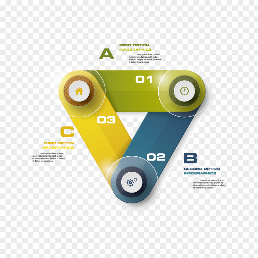 Vector Ppt Creative Triangle Directory Chart PNG