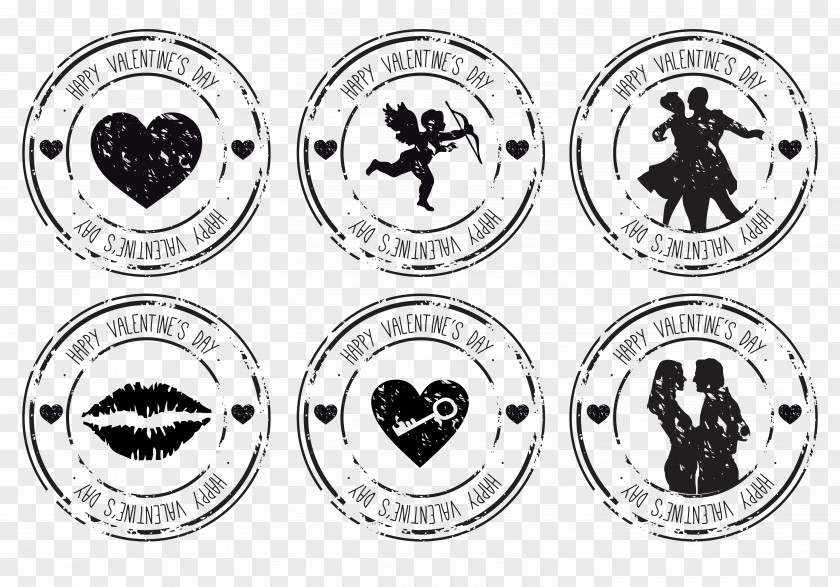 Wedding Invitation Love Cupid Valentines Day Rubber Stamp Postage PNG