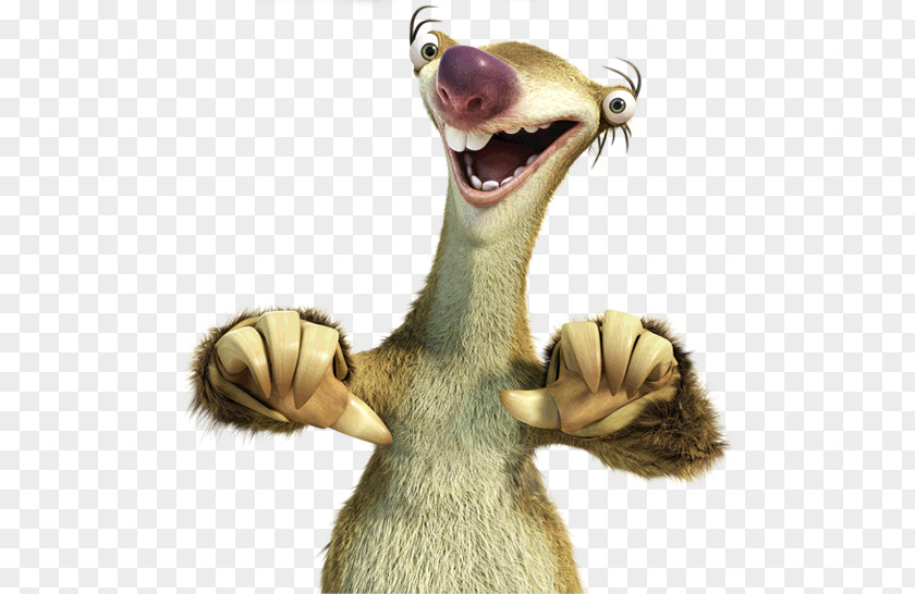 Youtube Sid Sloth Scrat YouTube Ice Age PNG