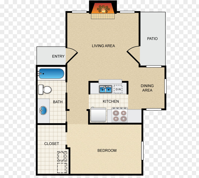 Floor Plan Westmount At Summer Cove Apartment Homes PNG
