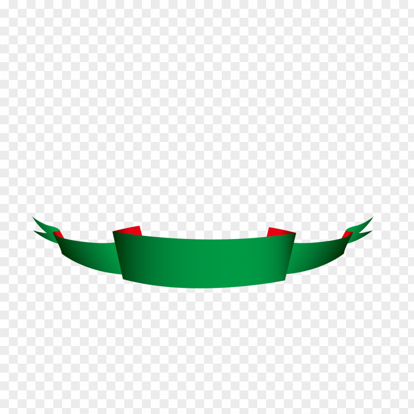 Vector Green Decoration Streamer Euclidean PNG