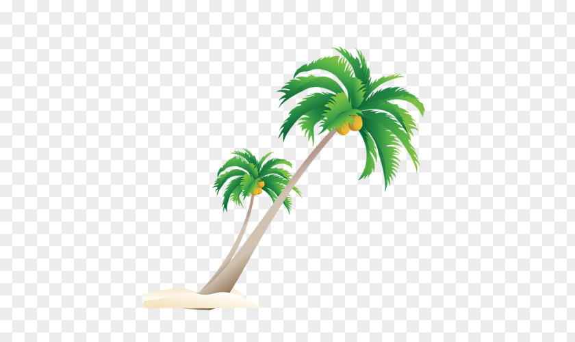 Beach Cartoon Coconut Tree Free Downloads Arecaceae Royalty-free Content Clip Art PNG