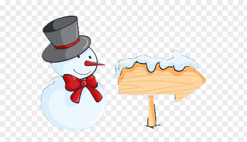 Beacon Snowman Picture Material Cartoon PNG