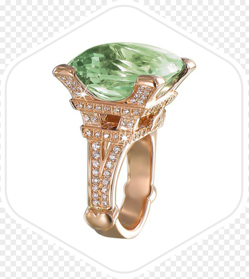 Emerald Eiffel Tower Ring Jewellery Amethyst PNG