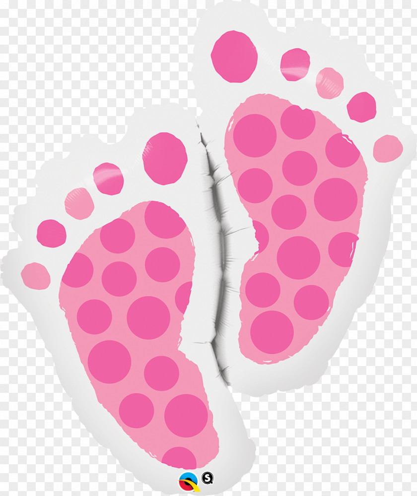Feet Balloon Baby Shower Party Infant Footprint PNG