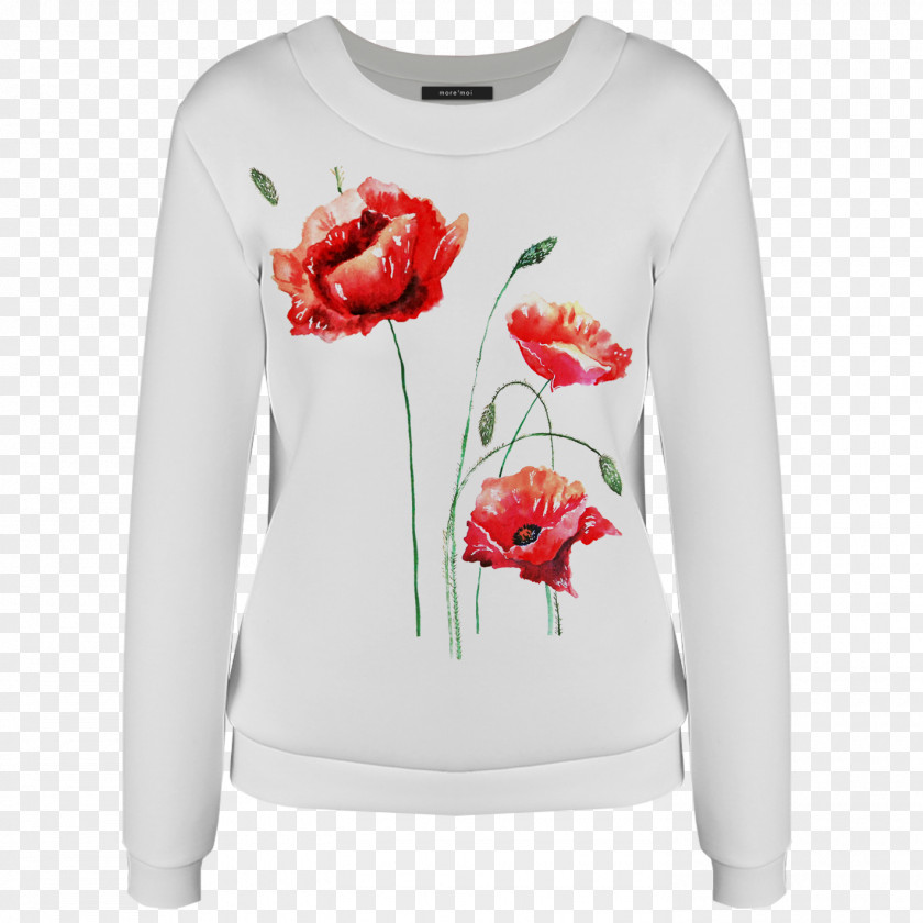 Red Poppies T-shirt Clothing Dress Top Sleeve PNG