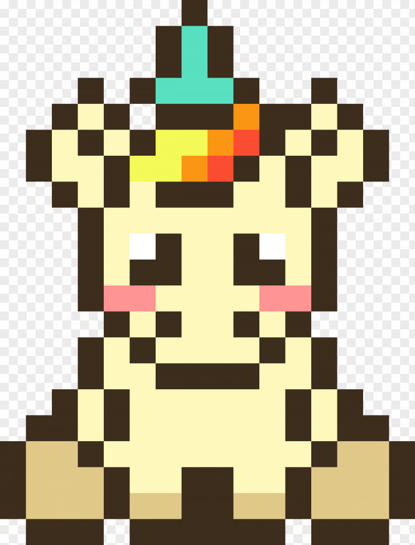 Unicorn Pixel Art Drawing PNG