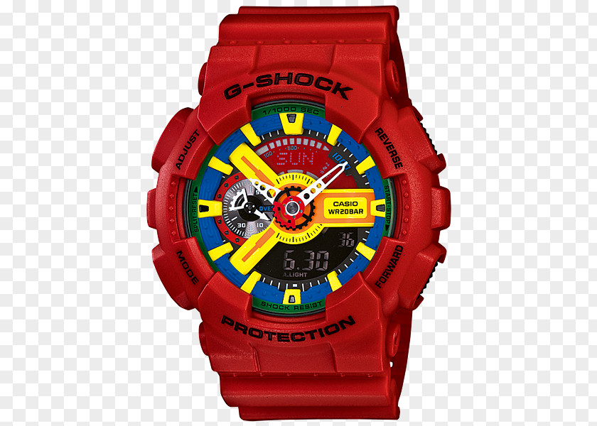 Watch G-Shock Shock-resistant Red Analog PNG