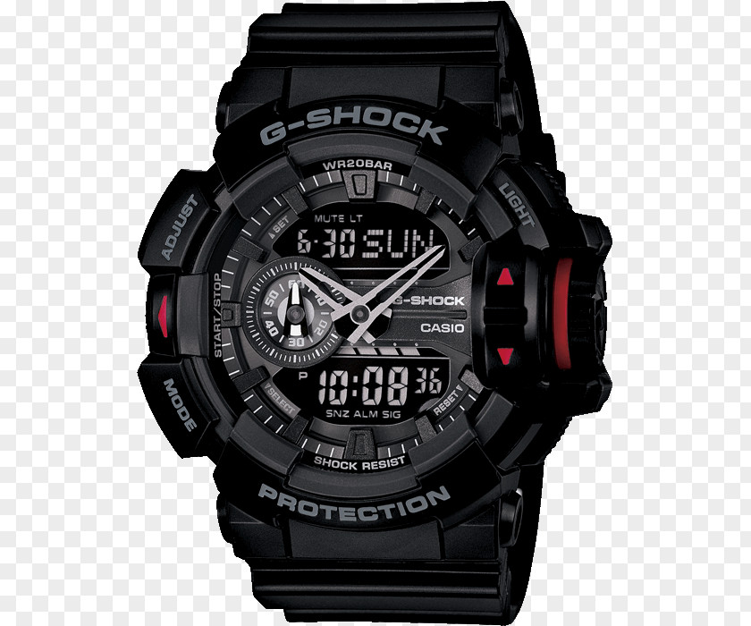 5 Minute Countdown Clock Live G-Shock GA-400 Watch Strap G Shock GA-400-1B PNG