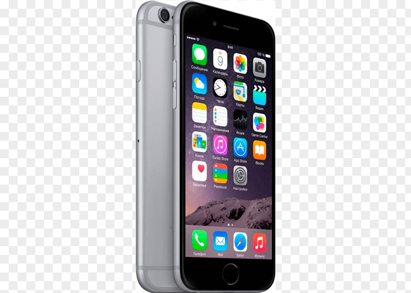 Apple IPhone 6 Plus 6S Refurbished Straight Talk 32GB Prepaid Smartphone, Gray 8 Mp PNG