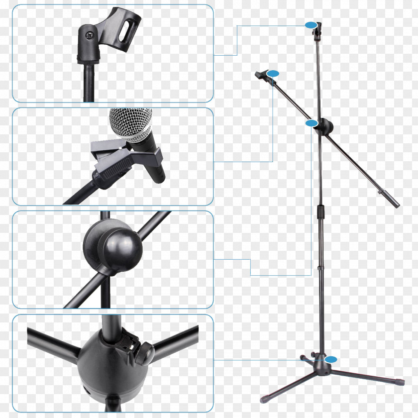 Microphone Stands Line PNG