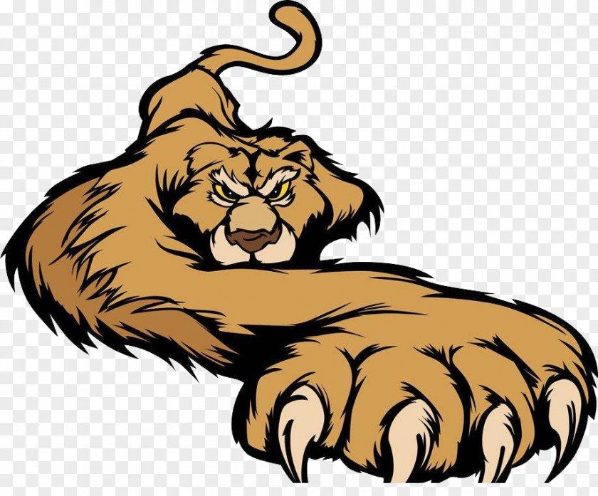 The Lion Gets On Ground Cougar Tiger Black Panther Clip Art PNG