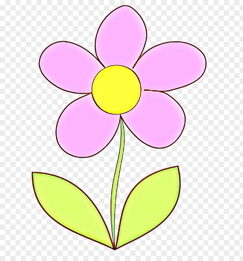 Wildflower Pedicel Petal Pink Flower Plant Leaf PNG