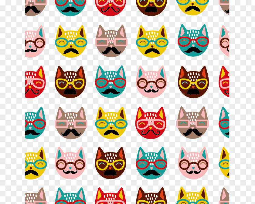 Anthropomorphic Small Animals Avatar Maine Coon Kitten Hipster Illustration PNG