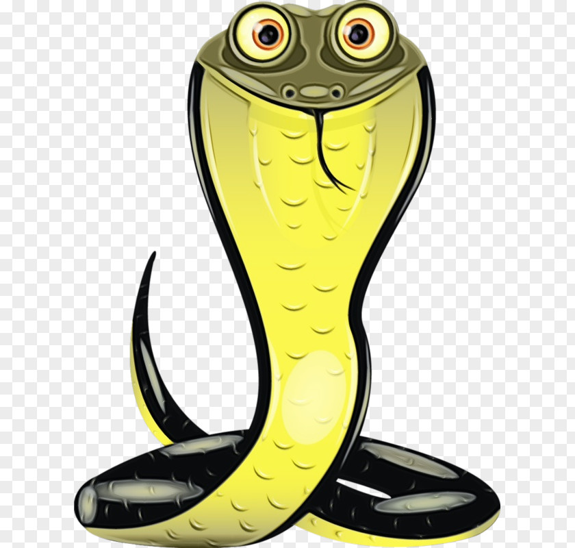 King Cobra Mamba Yellow Elapidae Cartoon PNG