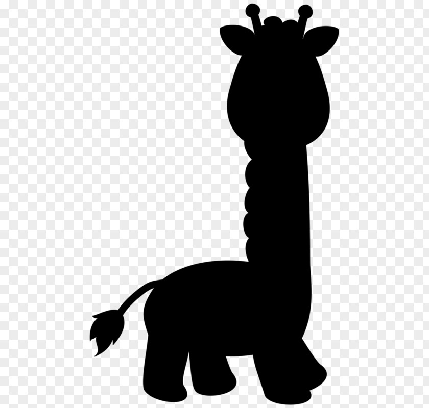 M Giraffe Clip Art Fauna Silhouette Black & White PNG