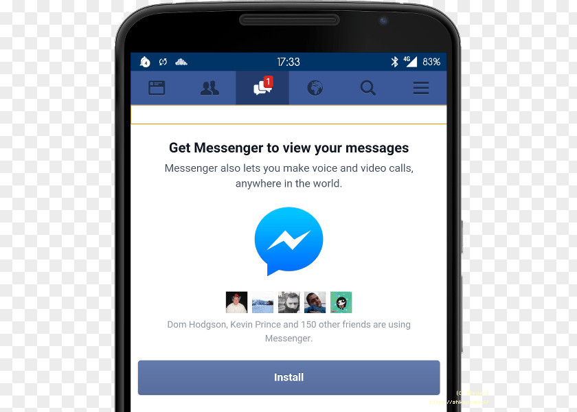 Smartphone Facebook Messenger Mobile Phones Facebook, Inc. PNG