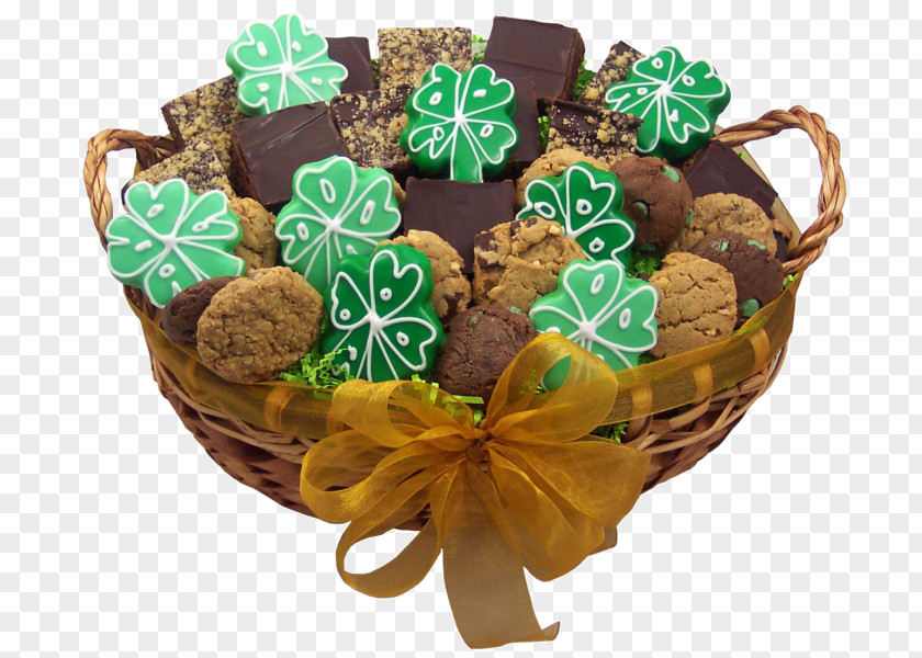 ST PATRICKS DAY Saint Patrick's Day Food Gift Baskets Biscuits Hamper PNG