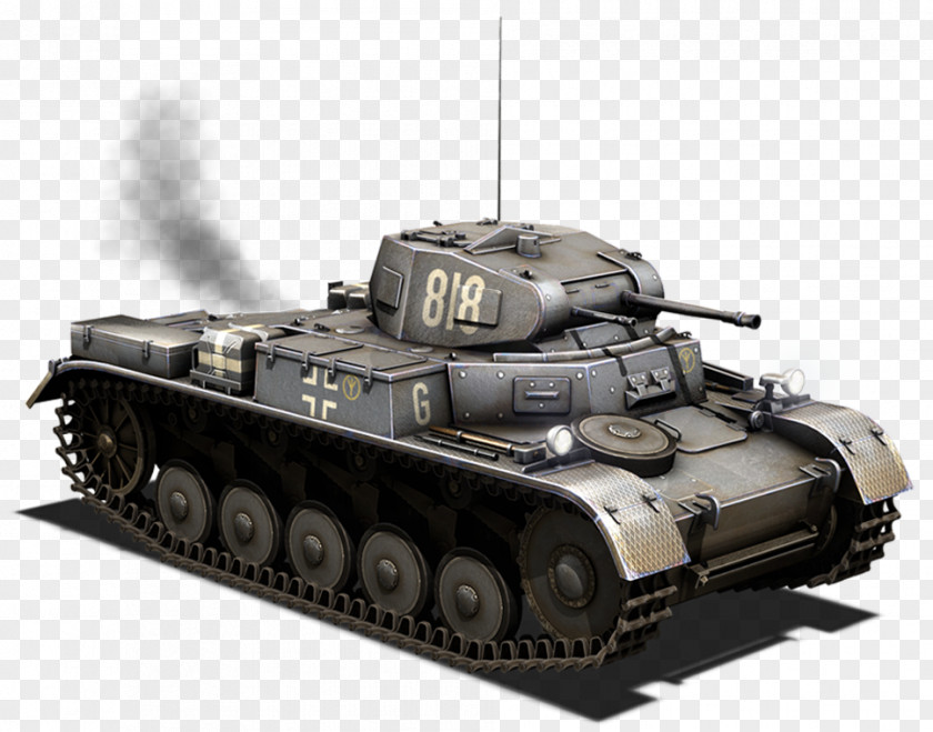 Tank Heroes & Generals Panzer II Light PNG