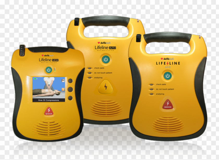 Acls Illustration Automated External Defibrillators Defibtech Lifeline AED Defibrillation VIEW Defibrillator Auto DCF-A120-EN PNG